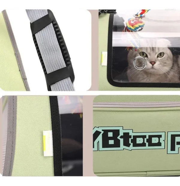 Bolso Transportador Plegable para Gatos y Mascotas Pequeñas - Imagen 4