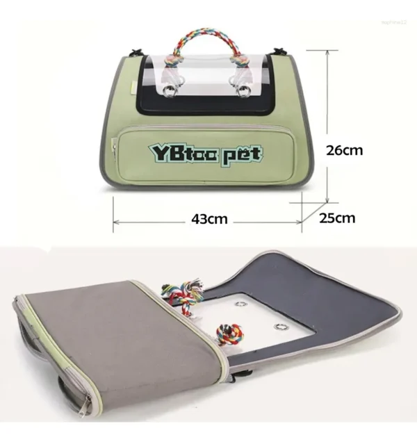 Bolso Transportador Plegable para Gatos y Mascotas Pequeñas - Imagen 7