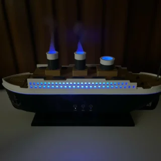 Humidificador de Barco USB con Luz Nocturna y Purificador de Aire