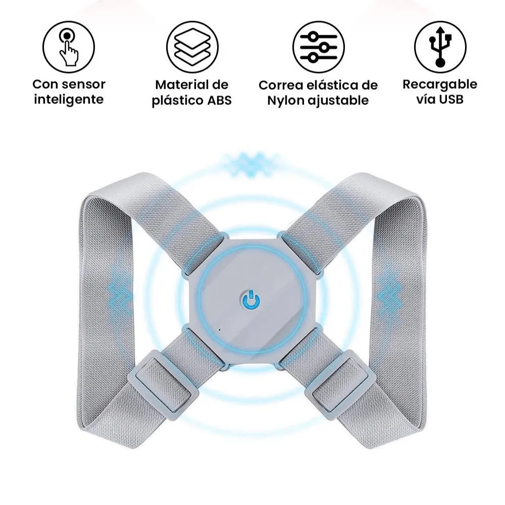 Corrector de Postura Inteligente Recargable con Sensor de Vibración - Imagen 8